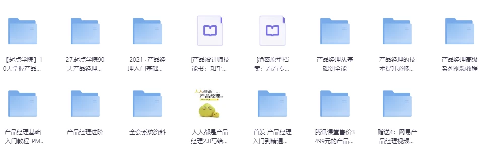 2024年最新产品经理资料超级大合集（课程+资料）