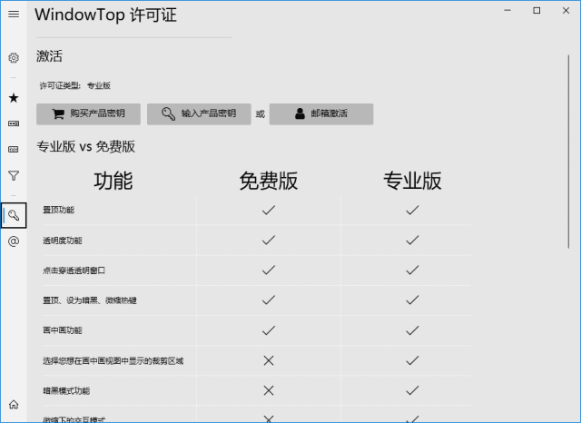 WindowTop(窗口置顶工具) Pro v5.25.2 中文绿色版