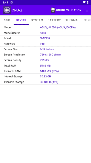 CPU-Z安卓版(手机硬件检测工具) v1.46 修改版