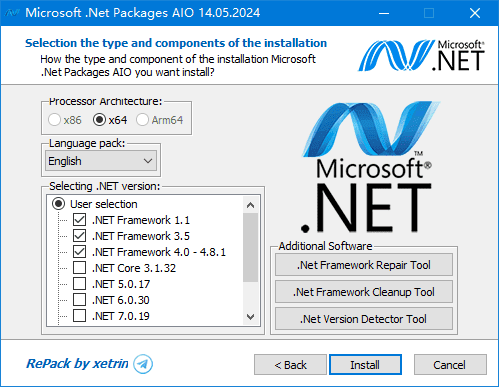 Microsoft .Net Packages AIO(.NET合集包) v12.11.24-第1张图片-年十九